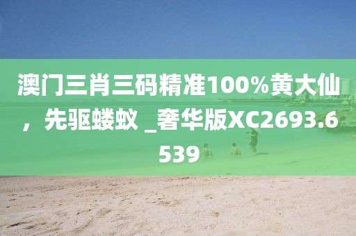澳门三肖三码精准100%黄大仙，先驱蝼蚁 _奢华版XC2693.6539