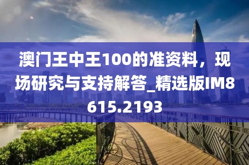 澳门王中王100的准资料，现场研究与支持解答_精选版IM8615.2193