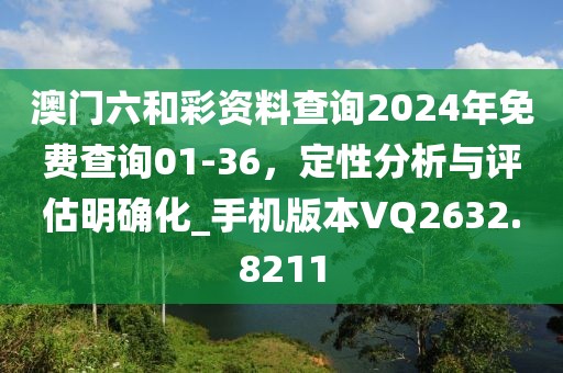 澳门六和彩资料查询2024年免费查询01-36，定性分析与评估明确化_手机版本VQ2632.8211
