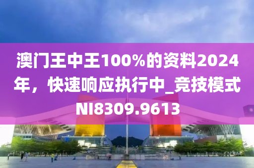 澳门王中王100%的资料2024年，快速响应执行中_竞技模式NI8309.9613