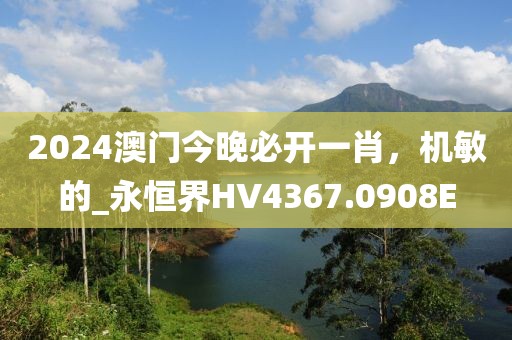 2024澳门今晚必开一肖，机敏的_永恒界HV4367.0908E