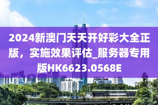 2024新澳门天天开好彩大全正版，实施效果评估_服务器专用版HK6623.0568E