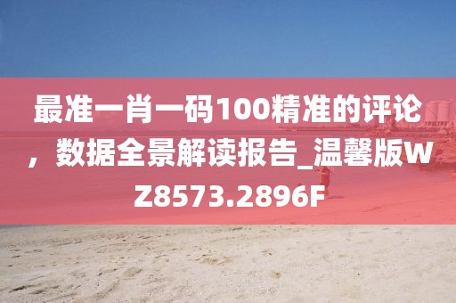 最准一肖一码100精准的评论，数据全景解读报告_温馨版WZ8573.2896F