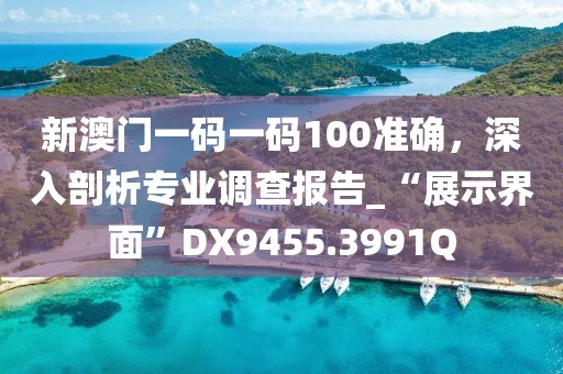 新澳门一码一码100准确，深入剖析专业调查报告_“展示界面”DX9455.3991Q
