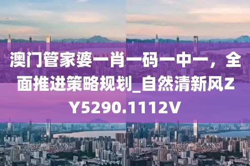 澳门管家婆一肖一码一中一，全面推进策略规划_自然清新风ZY5290.1112V