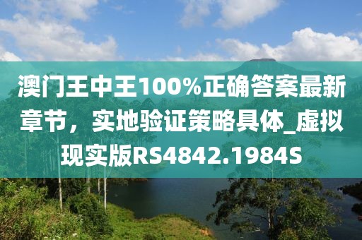 澳门王中王100%正确答案最新章节，实地验证策略具体_虚拟现实版RS4842.1984S