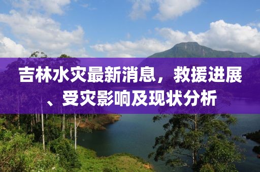 吉林水灾最新消息，救援进展、受灾影响及现状分析