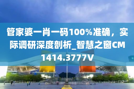 管家婆一肖一码100%准确，实际调研深度剖析_智慧之窗CM1414.3777V