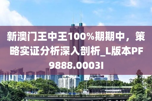 新澳门王中王100%期期中，策略实证分析深入剖析_L版本PF9888.0003I