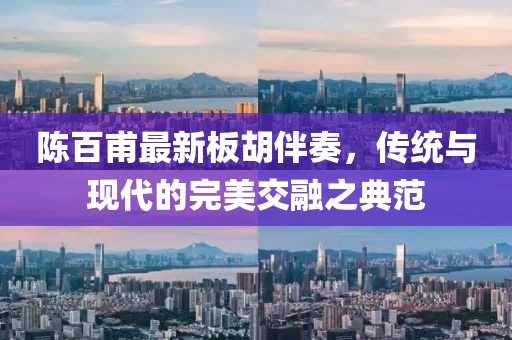 陈百甫最新板胡伴奏，传统与现代的完美交融之典范