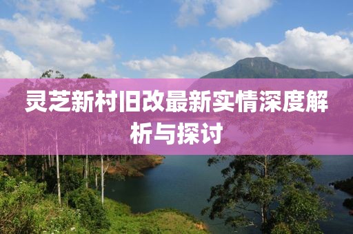 灵芝新村旧改最新实情深度解析与探讨