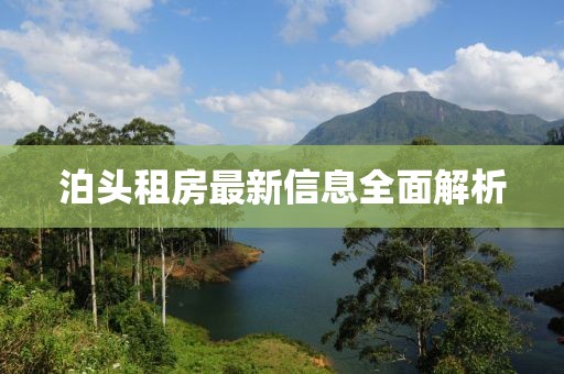泊头租房最新信息全面解析