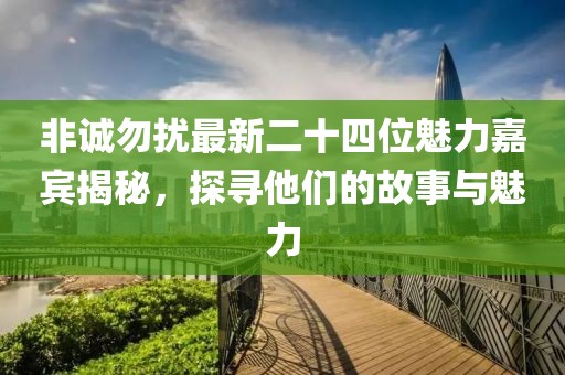 非诚勿扰最新二十四位魅力嘉宾揭秘，探寻他们的故事与魅力