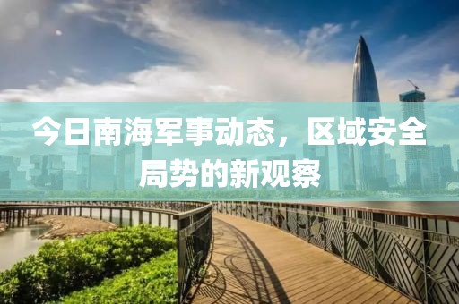 今日南海军事动态，区域安全局势的新观察