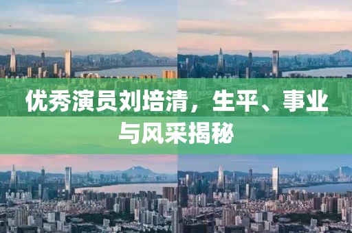 优秀演员刘培清，生平、事业与风采揭秘