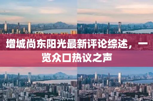 增城尚东阳光最新评论综述，一览众口热议之声