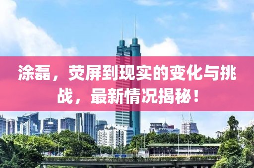 涂磊，荧屏到现实的变化与挑战，最新情况揭秘！