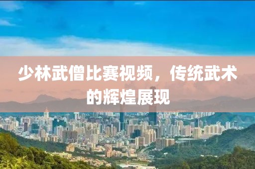 少林武僧比赛视频，传统武术的辉煌展现