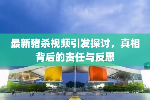 最新猪杀视频引发探讨，真相背后的责任与反思