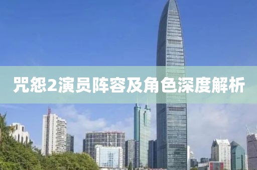 咒怨2演员阵容及角色深度解析