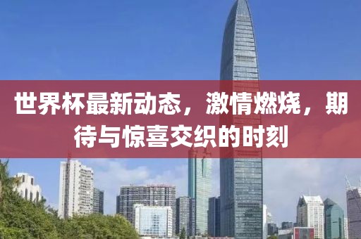 世界杯最新动态，激情燃烧，期待与惊喜交织的时刻