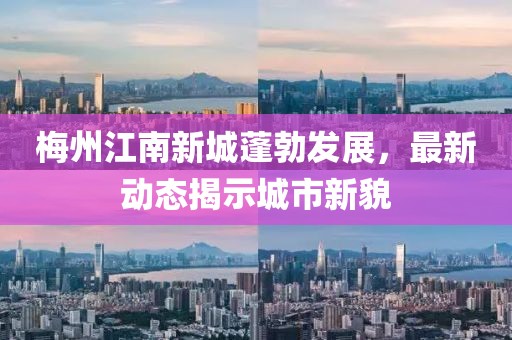 梅州江南新城蓬勃发展，最新动态揭示城市新貌