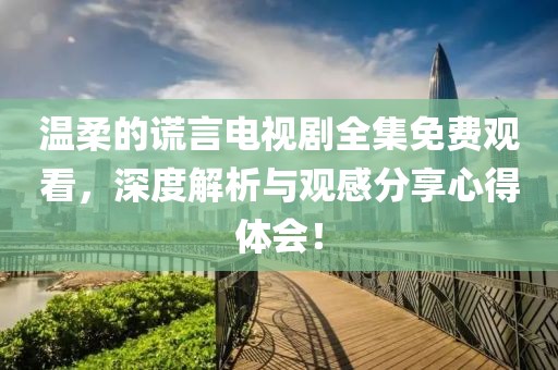 温柔的谎言电视剧全集免费观看，深度解析与观感分享心得体会！