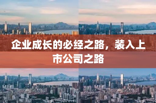 企业成长的必经之路，装入上市公司之路