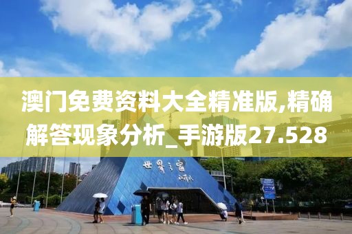 澳门免费资料大全精准版,精确解答现象分析_手游版27.528