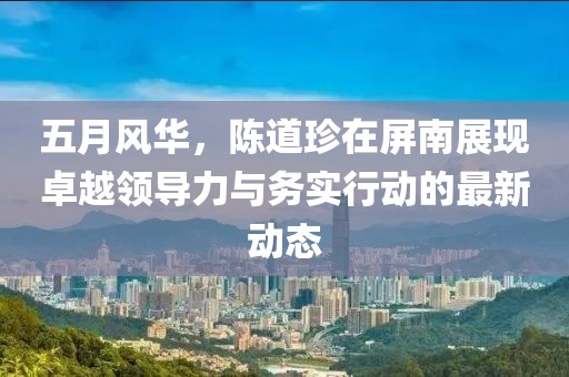 五月风华，陈道珍在屏南展现卓越领导力与务实行动的最新动态