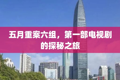 五月重案六组，第一部电视剧的探秘之旅