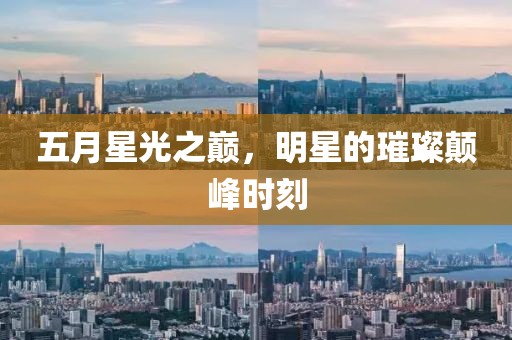 五月星光之巅，明星的璀璨颠峰时刻