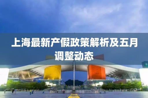 上海最新产假政策解析及五月调整动态