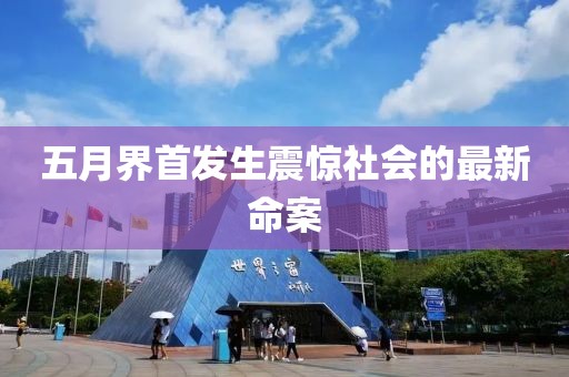 五月界首发生震惊社会的最新命案