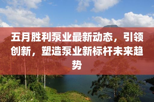 五月胜利泵业最新动态，引领创新，塑造泵业新标杆未来趋势
