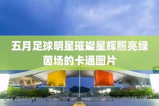五月足球明星璀璨星辉照亮绿茵场的卡通图片