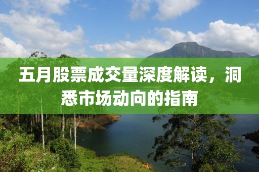 五月股票成交量深度解读，洞悉市场动向的指南