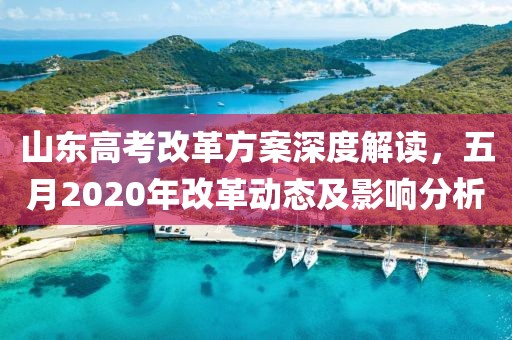 山东高考改革方案深度解读，五月2020年改革动态及影响分析