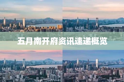 五月南开府资讯速递概览
