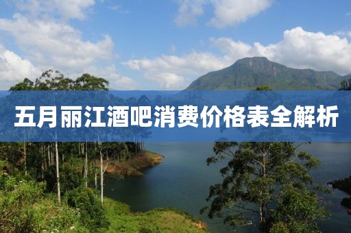 五月丽江酒吧消费价格表全解析