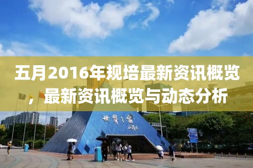 五月2016年规培最新资讯概览，最新资讯概览与动态分析