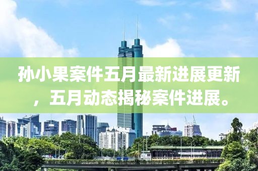 孙小果案件五月最新进展更新，五月动态揭秘案件进展。