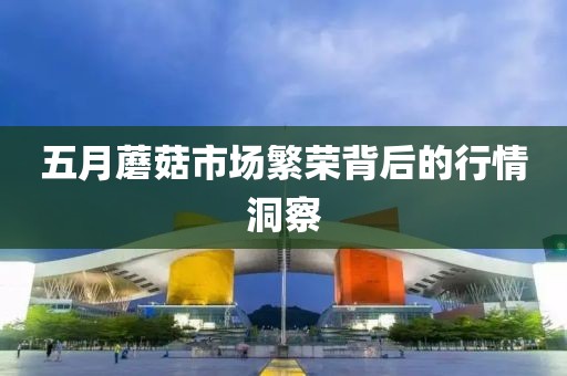 五月蘑菇市场繁荣背后的行情洞察