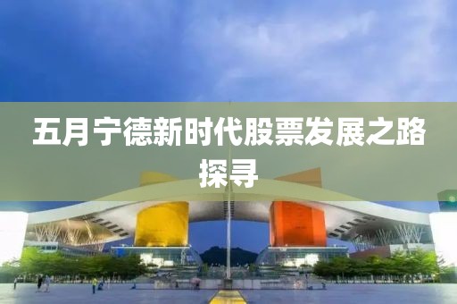 五月宁德新时代股票发展之路探寻