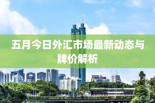 五月今日外汇市场最新动态与牌价解析
