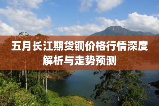 五月长江期货铜价格行情深度解析与走势预测