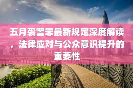 五月袭警罪最新规定深度解读，法律应对与公众意识提升的重要性