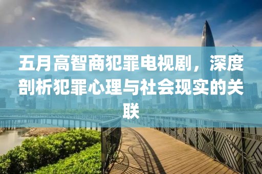 五月高智商犯罪电视剧，深度剖析犯罪心理与社会现实的关联