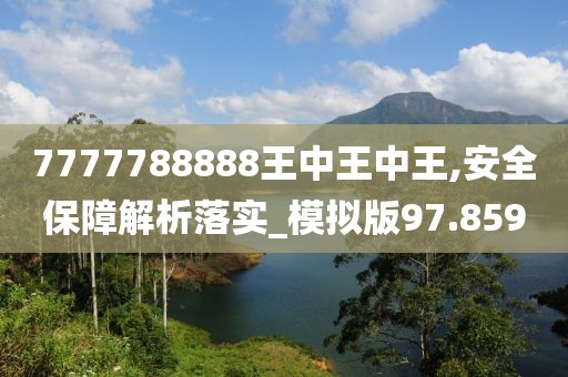 7777788888王中王中王,安全保障解析落实_模拟版97.859