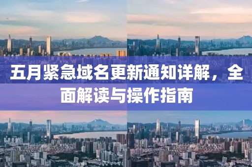 五月紧急域名更新通知详解，全面解读与操作指南